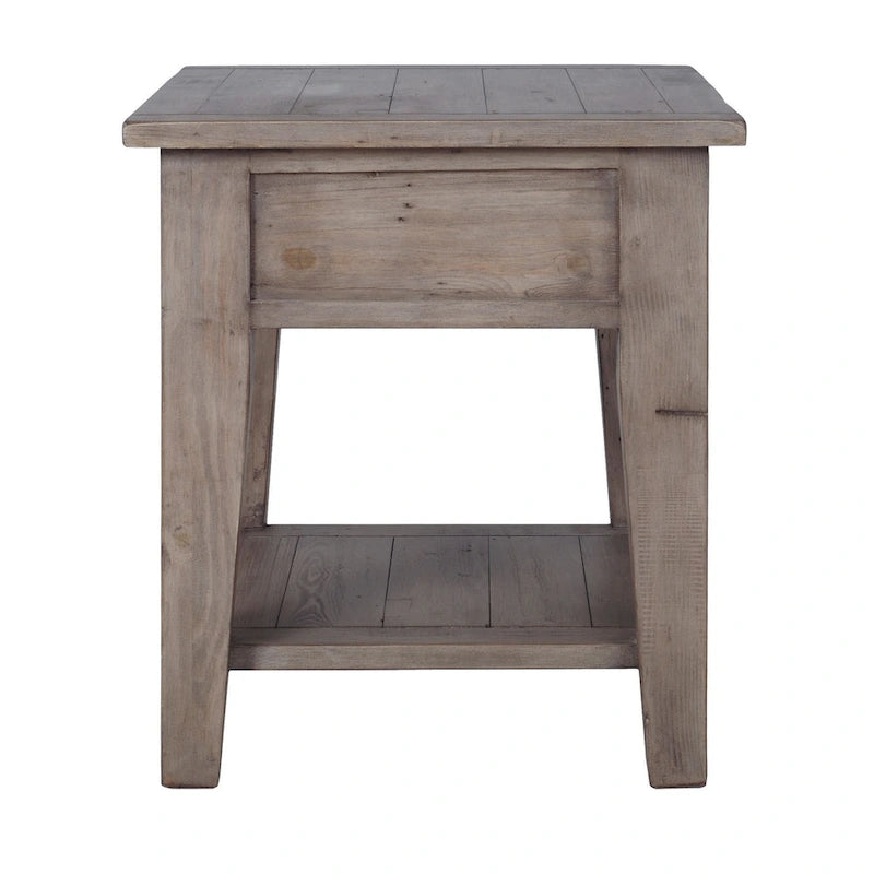 Table d'appoint Dexter en bois recyclé