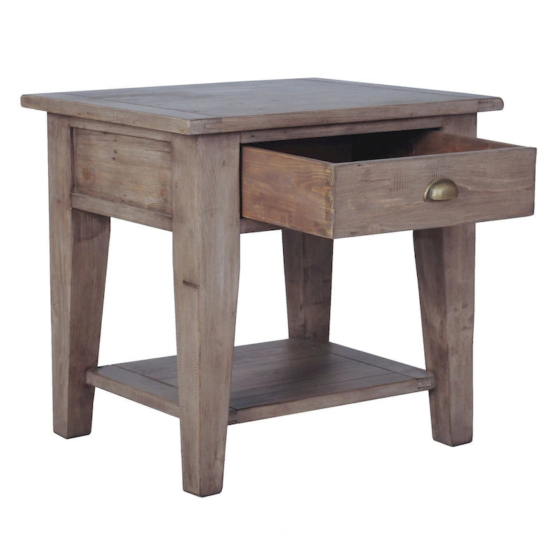 Table d'appoint Dexter en bois recyclé
