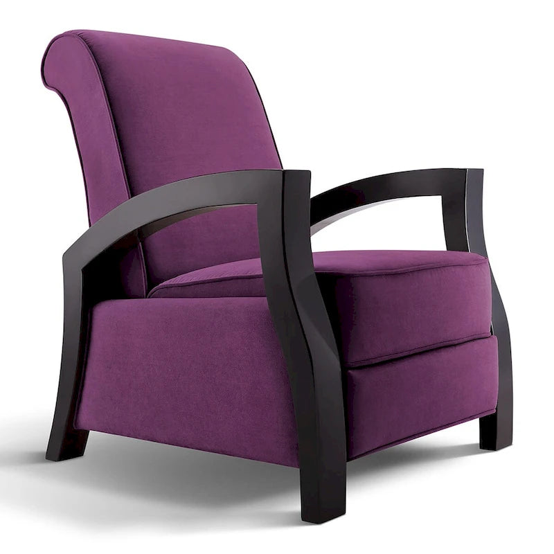   Premium Purple Microvelvet Recliner
