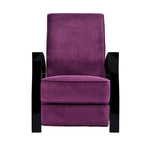 Fauteuil inclinable en micro-velours violet de qualité supérieure