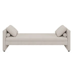 Lit de repos rembourré moderne avec oreillers, petit lit de repos simple pour salons