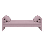 Lit de repos rembourré moderne avec oreillers, petit lit de repos simple pour salons