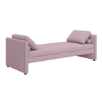 Lit de repos rembourré moderne avec oreillers, petit lit de repos simple pour salons