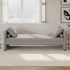 Lit de repos rembourré moderne avec oreillers, petit lit de repos simple pour salons