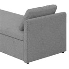 Lit de repos rembourré moderne avec oreillers, petit lit de repos simple pour salons