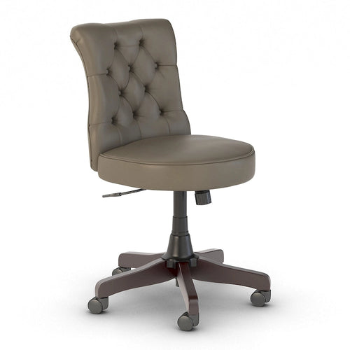 Chaise de bureau à dossier mi-hauteur capitonnée Arden Lane