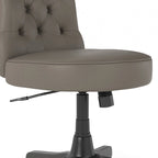 Chaise de bureau à dossier mi-hauteur capitonnée Arden Lane