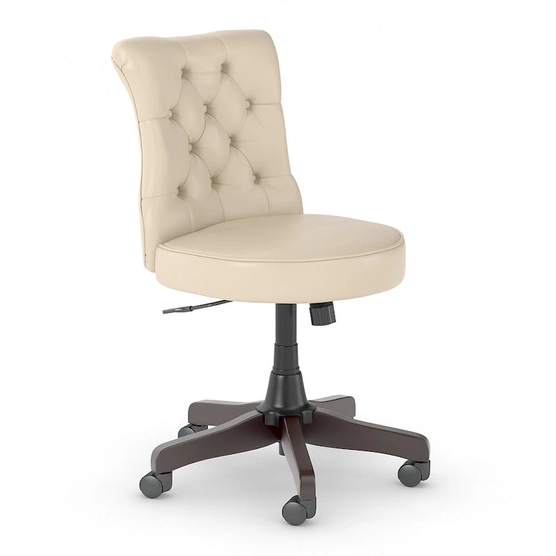 Chaise de bureau à dossier mi-hauteur capitonnée Arden Lane