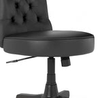 Chaise de bureau à dossier mi-hauteur capitonnée Arden Lane