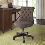 Chaise de bureau à dossier mi-hauteur capitonnée Arden Lane