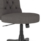 Chaise de bureau à dossier mi-hauteur capitonnée Arden Lane