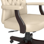 Chaise de bureau à dossier haut Arden Lane avec accoudoirs par