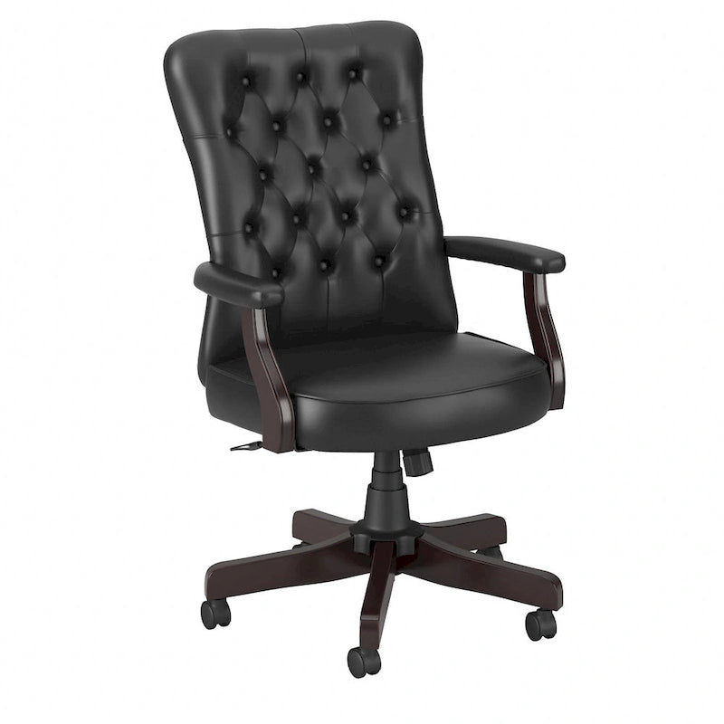 Chaise de bureau à dossier haut Arden Lane avec accoudoirs par