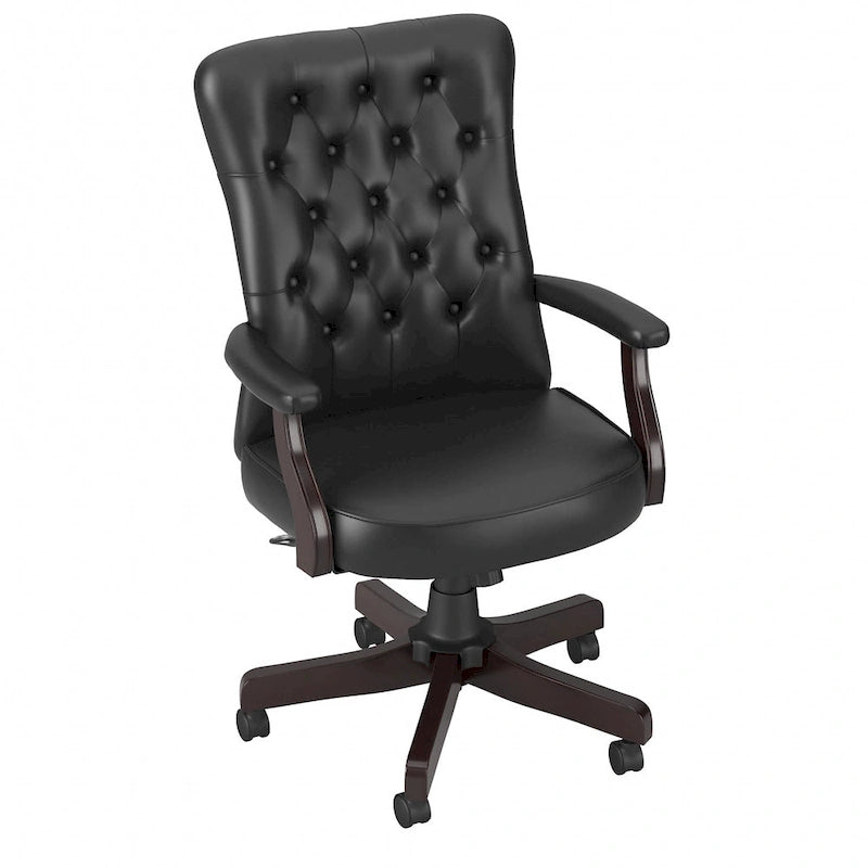 Chaise de bureau à dossier haut Arden Lane avec accoudoirs par