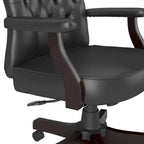 Chaise de bureau à dossier haut Arden Lane avec accoudoirs par