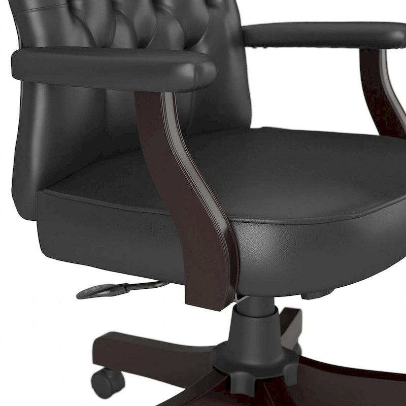 Chaise de bureau à dossier haut Arden Lane avec accoudoirs par