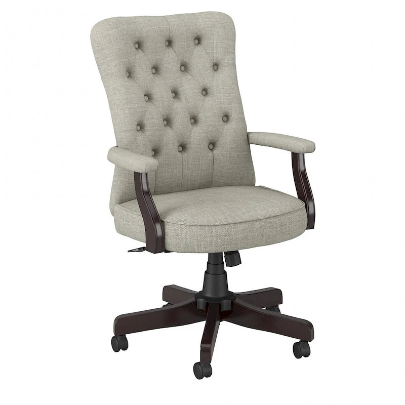 Chaise de bureau à dossier haut Arden Lane avec accoudoirs par