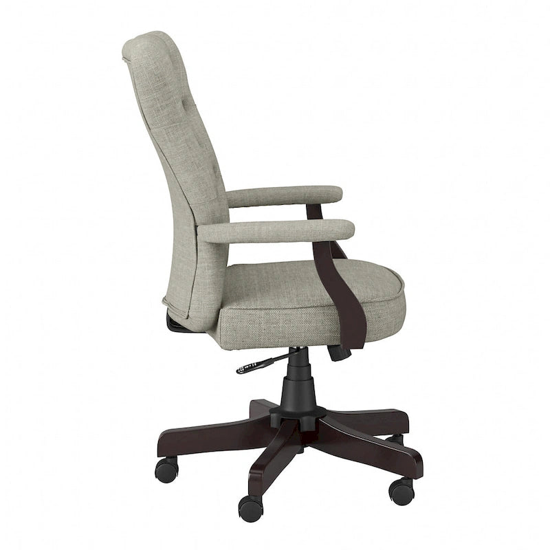 Chaise de bureau à dossier haut Arden Lane avec accoudoirs par