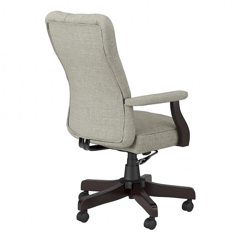 Chaise de bureau à dossier haut Arden Lane avec accoudoirs par