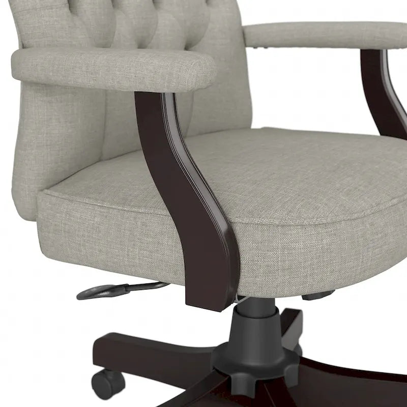 Chaise de bureau à dossier haut Arden Lane avec accoudoirs par